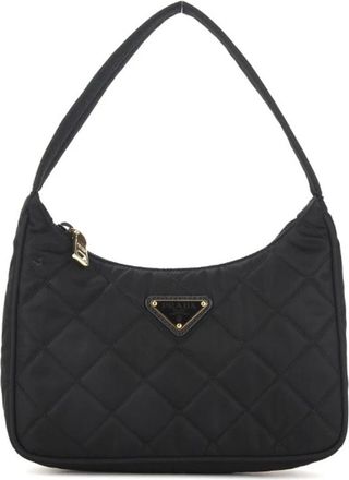 Prada Tassen, Dames, Zwart, ONE Size, Nylon, Re-Nylon Gewatteerde Schoudertas
