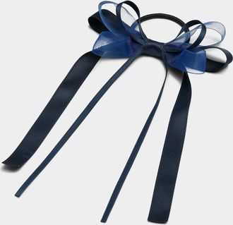 Simons Womens Organza and ribbon bow elastic