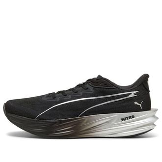 Puma Deviate Pure Nitro Black Flat Dark Gray Silver 313904-16