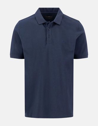 Fynch-Hatton Mens Premium Cotton 2-Ply Polo Shirt Navy - Size: 40