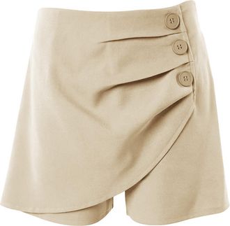 Generic White Shorts Women Tailored - Women Shorts Summer High Waist Solid Color Slimming Fit Office Business Shorts Relaxed Fit Shorts Casual Shorts Sexy Par