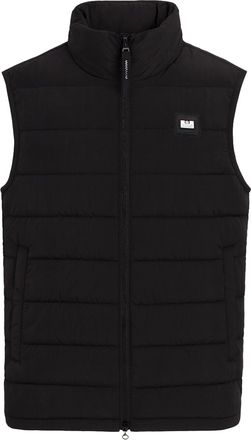 Weekend Offender Gacha Mens Black Gilet Nylon - Size X-Large