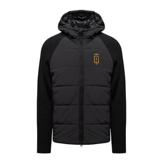 Aeronautica 262Am 1389Ucl 00005 Hybrid Jacket - Heren - Winterjassen - Zwart - M - Leer - Jassen