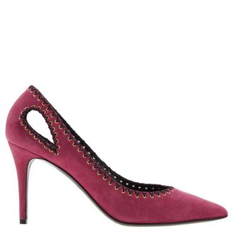Roberto Cavalli Violet Leather Pumps Brand Size 38 ( US Size 8 )