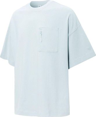 Puma Logo Pocket T-Shirt Light Blue 534670-62