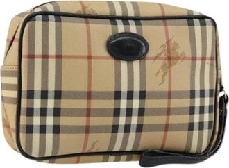 Burberry Pre-owned Clutches, female, Beige, Size: ONE SIZE Pre-owned Vintage Clutch