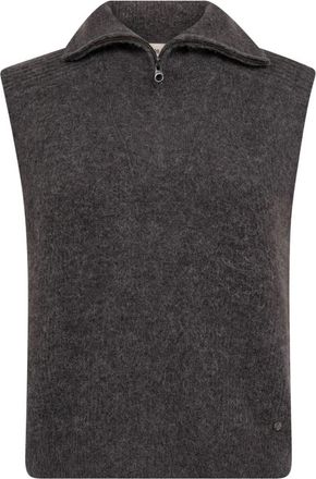 Mos Mosh Almine Thora Vest - Dames - Bodywarmers - Grijs - S - Wol - Jassen