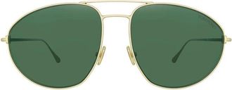 Tom Ford FT079628N Aviator Full Rim Sunglasses - Rose gold