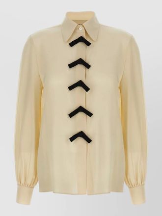 Valentino Garavani silk bow blouse