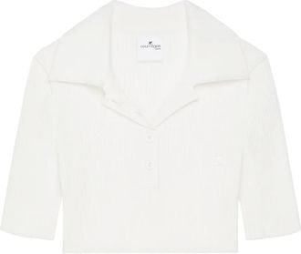 Courrèges Polo crop - Bianco