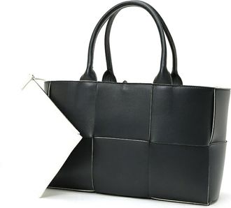 Bottega Veneta Black Intrecciato Tote Bag (Pre-Owned)