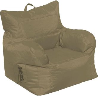 Talamo Italia Talamo Italia - Dmora Sillón acolchado con reposabrazos, color beige, Medidas 80 x 80 x 80 cm, con embalaje reforzado