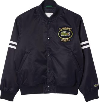 Lacoste Water Repellent Insulated Bomber Jacket in Hde Abimes at Nordstrom, Size 7