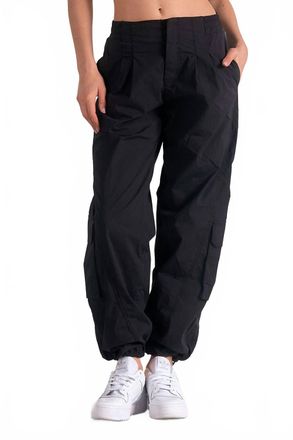 Elan Utility-Chic Cargo Pants In Black