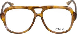 Chlo&eacute; Aviator Optisch Montuur - Dames - Brillen - Veelkleurig - 56 MM - Accessoires