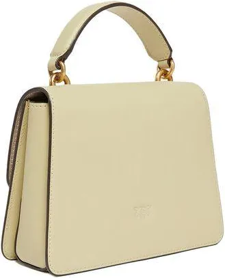 Pinko Leather Shoulder Bag - Yellow