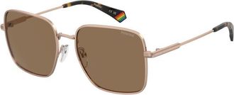 Polaroid Brown Square Ladies Sunglasses PLD 6194/S/X 0DDB/SP 56