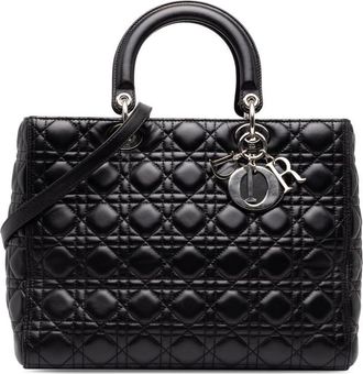 Dior Pre-owned Dior Large Lambskin Cannage Lady Satchel Ladies T5CKPN1GIL71THT0