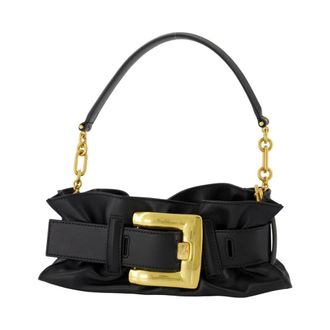 Balmain Shoulder Bags, female, Black, Size: ONE SIZE Anthem Mini Shoulder Bag