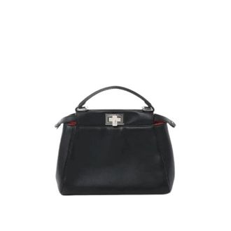 Fendi Pre-owned Peekaboo Mini - Dames - Vintage Handtas - Zwart - ONE Size - Leer - Vintage