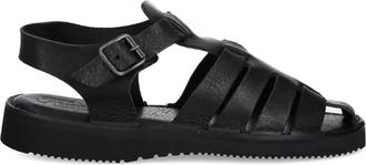 Fracap Sandali con cinturini in pelle - Nero