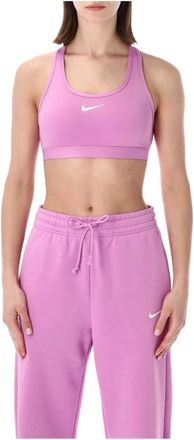 Nike Sujetador deportivo Swoosh de soporte medio con almohadillas - Sport - Mujer - Rosa - S
