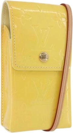 Louis Vuitton Pre-owned Vintage Sigarettenkoker - Dames - Vintage Schoudertas - Geel - ONE Size - Leer - Vintage