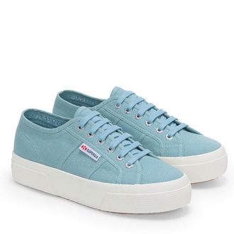 Superga Dames/Dames 2740 Veterschoenen (Blue Stone/Avorio)
