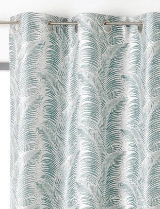 HOME MAISON Cortina De Cerco, Palme Verde Agua L.145 X H.250 Cm Linder Centrale Brico