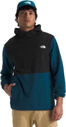 The North Face Mens Glacier Fleece Pullover, Midnight Petrol/TNF Black, XX-Large