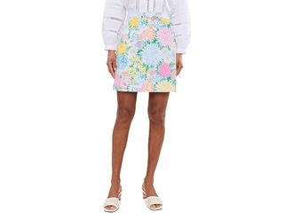 Lilly Pulitzer Colman Mini Skirt Womens Skirt Lilly Garden : 16, Cotton/Spandex