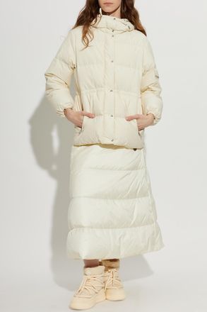Moncler Reversible Quilted Midi Skirt, Womens, Cream