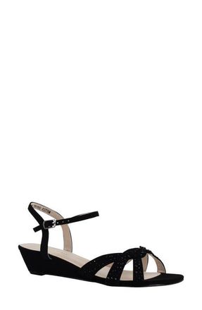 Touch Ups Lena Wedge Sandal in Black at Nordstrom, Size 10.5