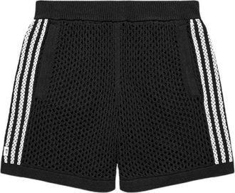 adidas x CLOT FW24 Crochet Shorts Asia Sizing Carbon JF4273