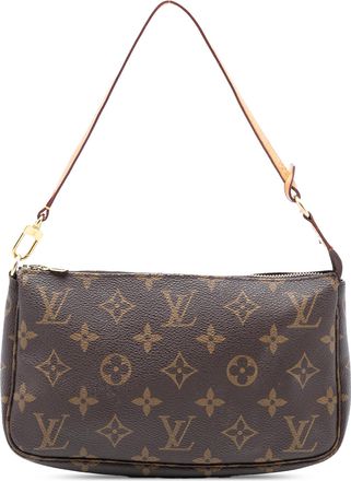 Louis Vuitton Pre-owned Womens Monogram Pochette Accessoires - Brown Textile - One Size