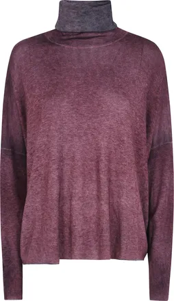 Avant Toi Sweater Hand Painted Ultralight Cashmere Wool High Neck Pull