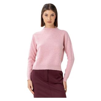 Kocca Turtlenecks, female, Pink, M, Relaxed ribbed neck Jumper