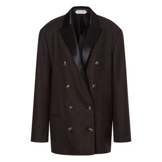 Alberta Ferretti Double-breasted Wool Blazer
