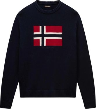 Napapijri Hombre, Jerseys, Azul, Talla: L