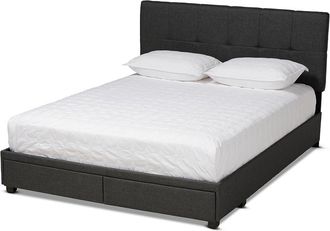 Design Studios Dnu Unprofitable Design Studios Netti 2-Drawer King Size Platform Storage Bed