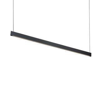 Netlighting Steel Wide LED Bar Pendant Ceiling Light Black 3000K
