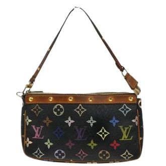 Louis Vuitton Pre-owned Shoulder Bags, female, Black, Size: ONE SIZE Pre-owned Canvas Shoulder Bag