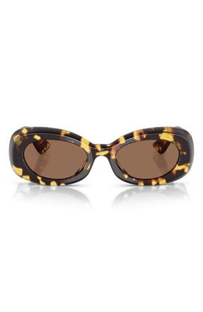 Oliver Peoples x KHAITE 51mm Oval Sunglasses in Vintage Dtb /Brown at Nordstrom
