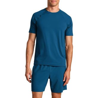 Rhone Reign Performance T-Shirt in Cape Blue at Nordstrom, Size X-Large