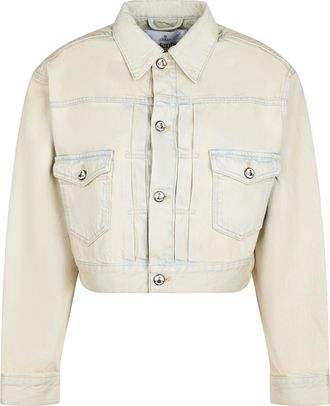Vivienne Westwood Cropped Structured Jacket with Vintage-Inspired Details