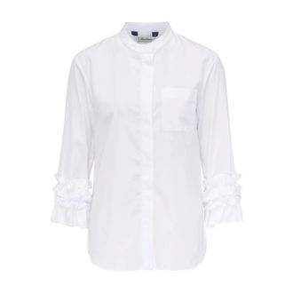 Max Mara Dames, Blouses & Shirts, Wit, Maat: M