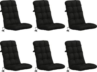 vidaXL Cojines Para Sillas De Respaldo Alto En 6 Piezas Vianen 6 Pcs Vidaxl