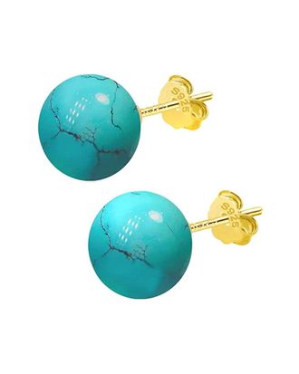 Liv Oliver 18K 4.75 Ct. Tw. Turquoise Earrings