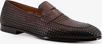 Doucal's Mens Leather Loafers Brown