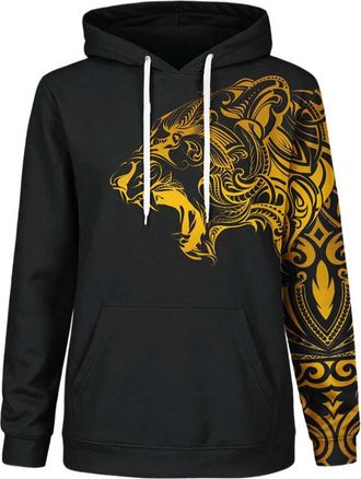 Mr. Gugu & Miss Go Polynesian Tiger Gold Hoodie